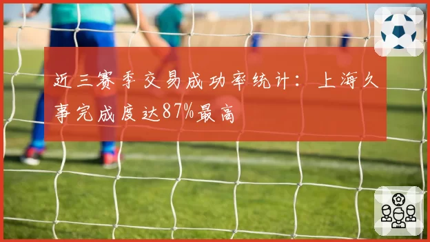 近三赛季交易成功率统计：上海久事完成度达87%最高